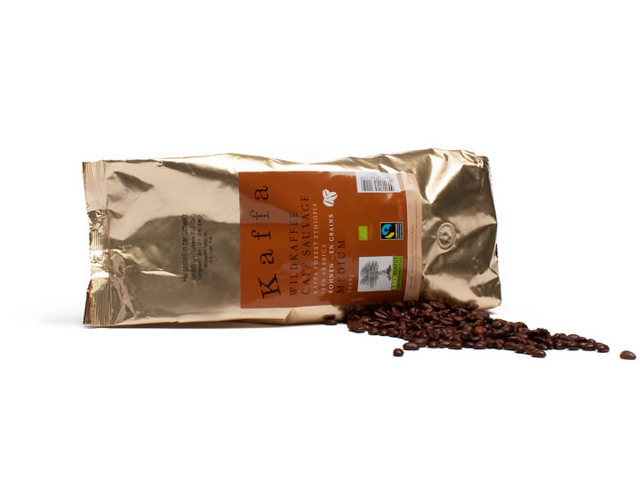 kaffamediumbohnen1kg Kaffa Wildkaffee Medium ganze Bohnen
